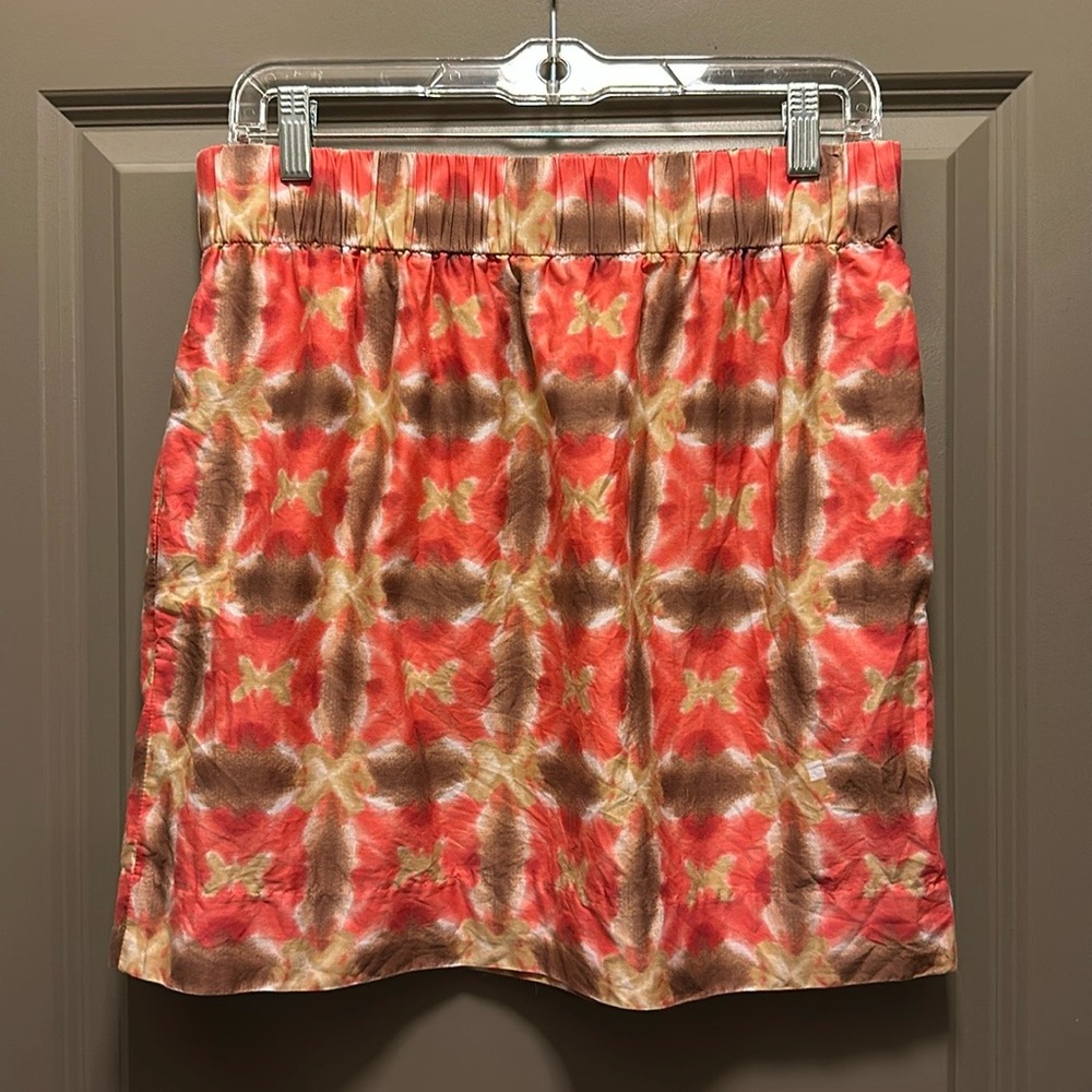 J.Crew Patterned Elastic Waist Skirt